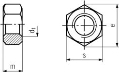 Brass Hexagon Nuts