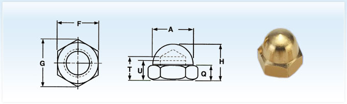 High Crown Cap Nuts