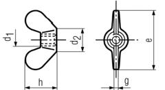 Brass Wing Nuts